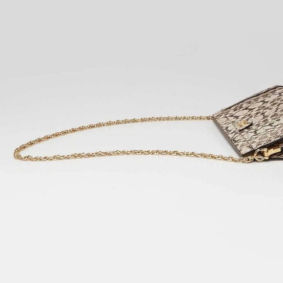 Gucci White/Black Snakeskin Ophidia Small Shoulder Bag - Picture 6 of 9